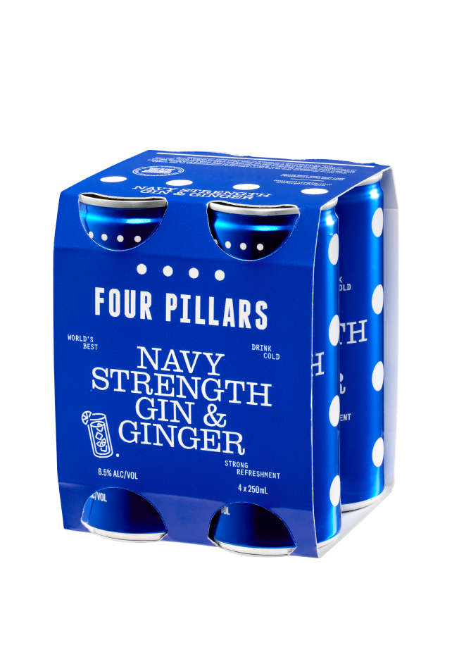 Navy Strength Gin & Ginger Tins